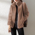 High Neck Fleece Cardigan